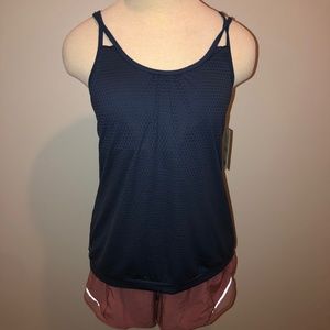 COPY - Athleta, Large “Dot Invigiorat” Navy Tank …